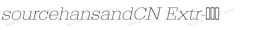 sourcehansandCN Extr字体转换 sourcehansandCN Extr字体转换